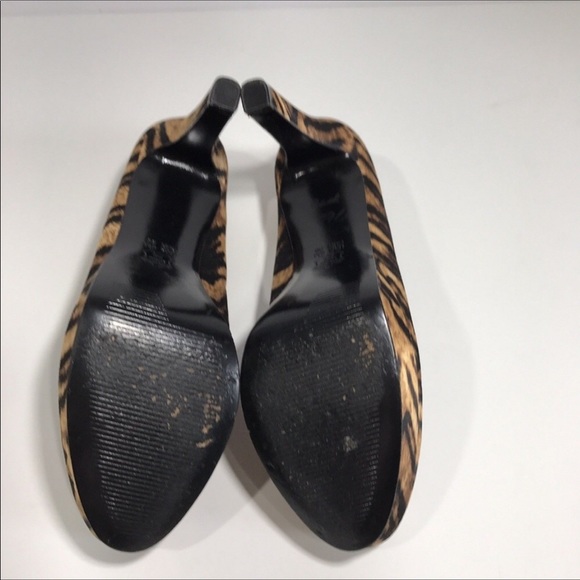 Nina Platform Round Toe Heels 6M Brown Black - Picture 5 of 6